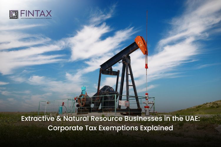 Extractive & Natural Resource Businesses in the UAE: Corporate Tax Exemptions Explained